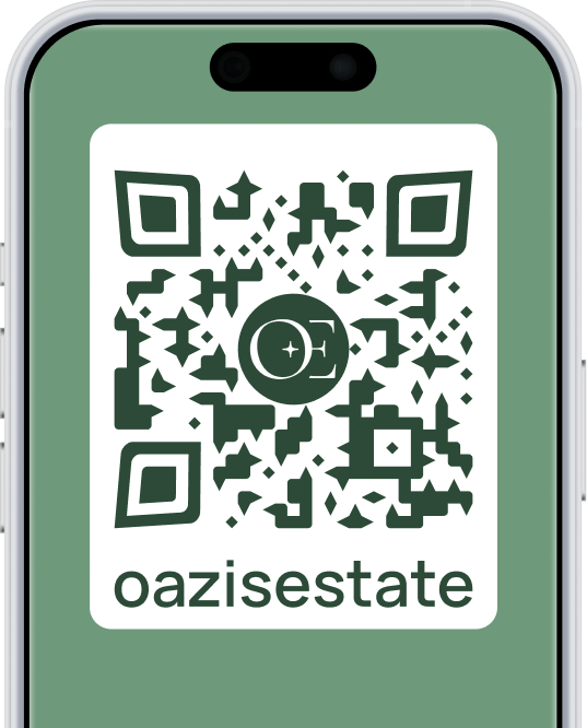 QR-код для связи с Oazis Estate